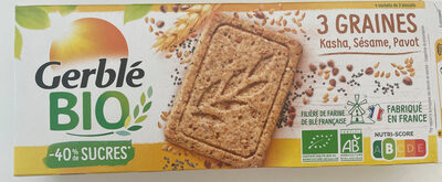 Biscuits 3 graines Kasha, Sésame, Pavot