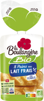 8 Pains au lait frais Bio 280g