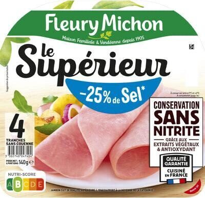 Le Supérieur -25% de Sel - Conservation sans Nitrite