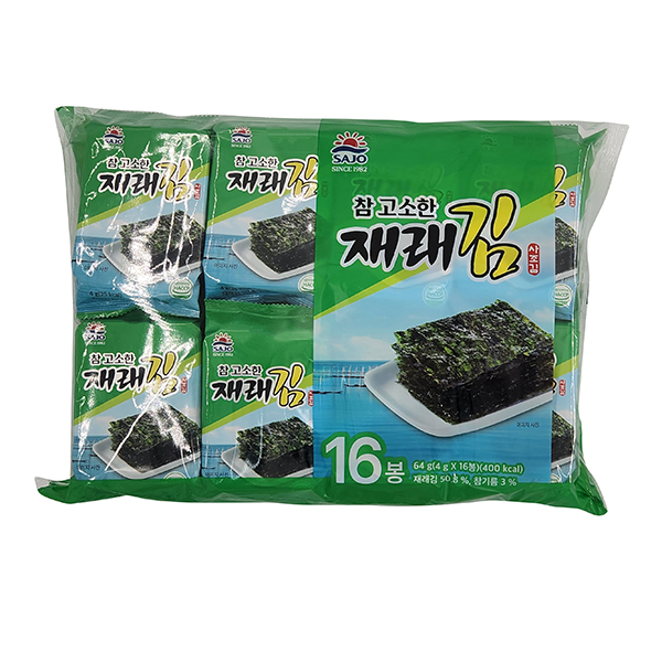 [사조] 참 고소한 재래김 64g (4gx16봉)