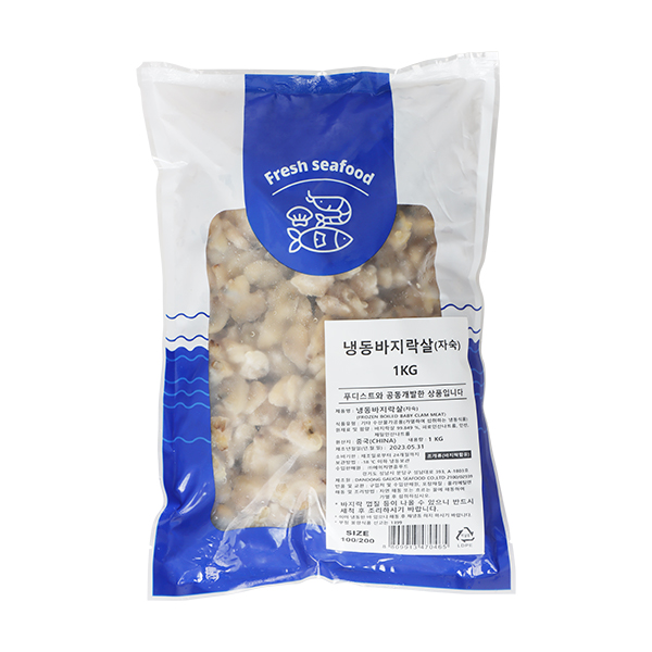[푸디스트전용] 중국산 냉동 바지락살 1kg