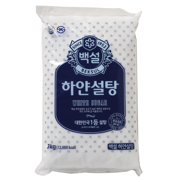 [백설] 하얀설탕(정백) 3kg