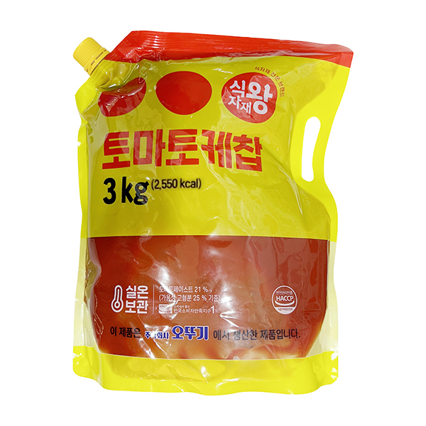 [식자재왕] 토마토케찹(스파우트팩) 3kg